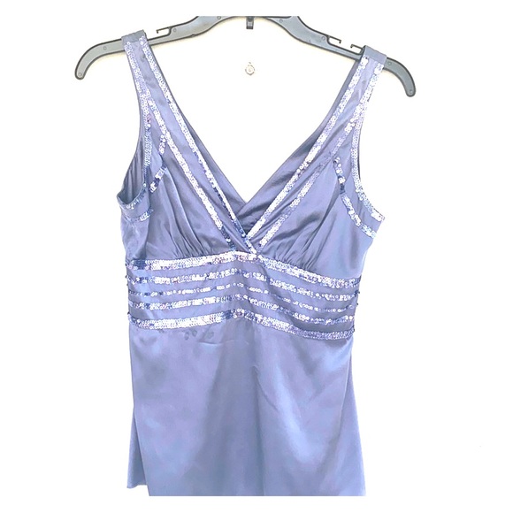 BNWT • BEBE 0 • darling sequin vneck/back - Picture 2 of 7